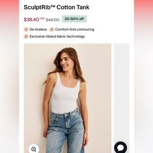 Knix Sculpt Rib Tank Top - White